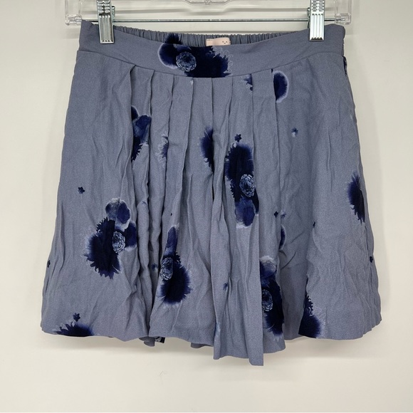 Sunday Best Floral Pleated Mini Pull On Skirt - Picture 1 of 4